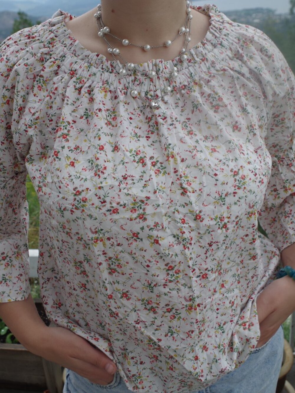 Cottage Blouse Ladies Lowrys Farm Floral